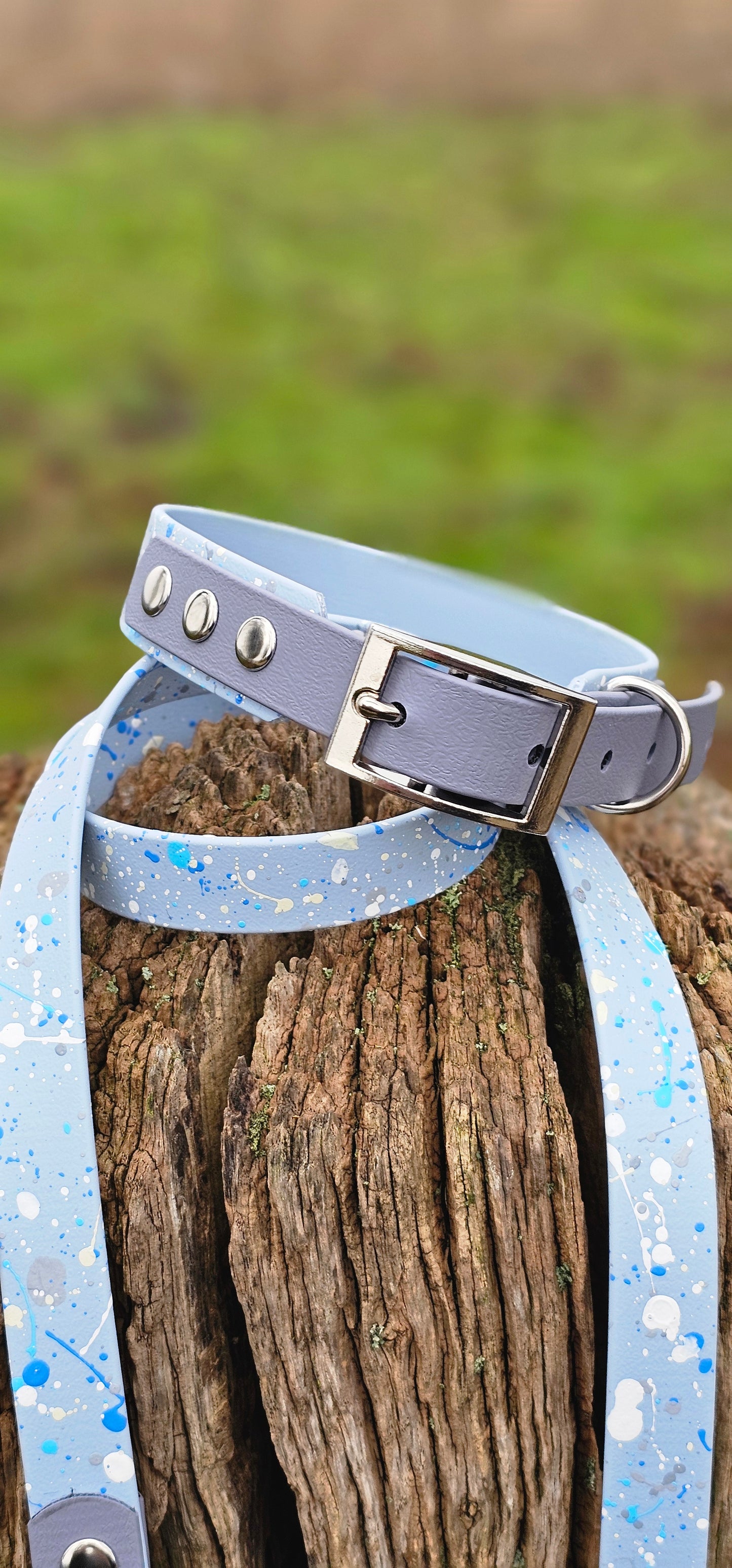 Morning Dew – Waterproof BioThane® Splatter Dog Collar