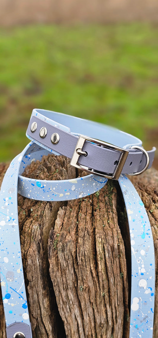 Morning Dew – Waterproof BioThane® Splatter Dog Collar