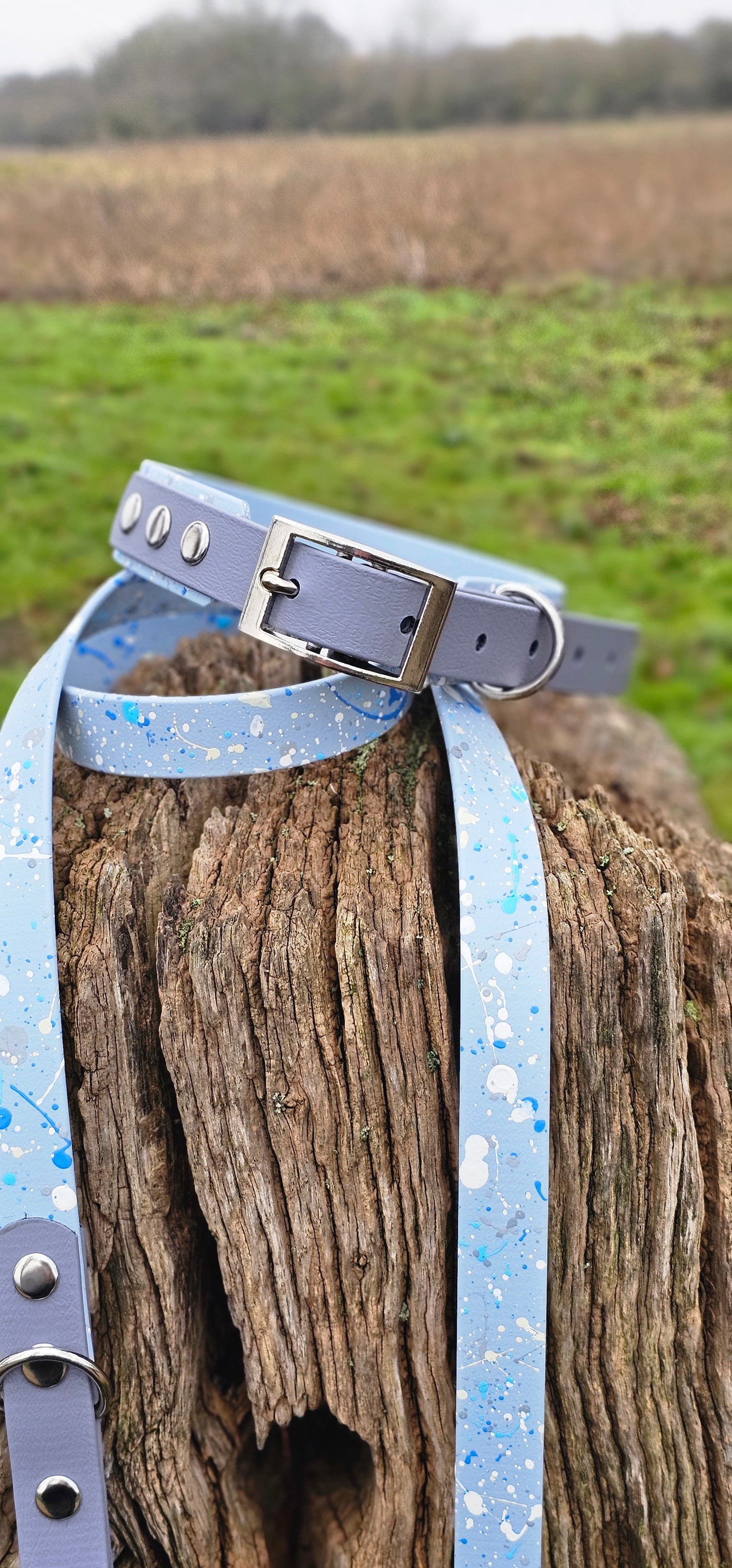 Morning Dew – Waterproof BioThane® Splatter Dog Collar
