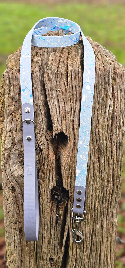 Morning Dew – Waterproof BioThane® Splatter Dog Lead