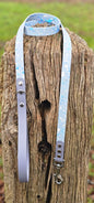 Pastel Splatter Collection Pastel Blue -  BioThane waterproof Splatter Dog Collar & Lead