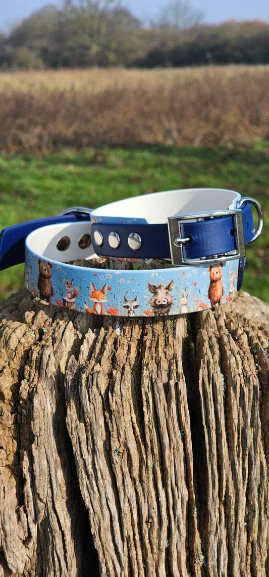 Forest Friends Waterproof BioThane® Dog Collar