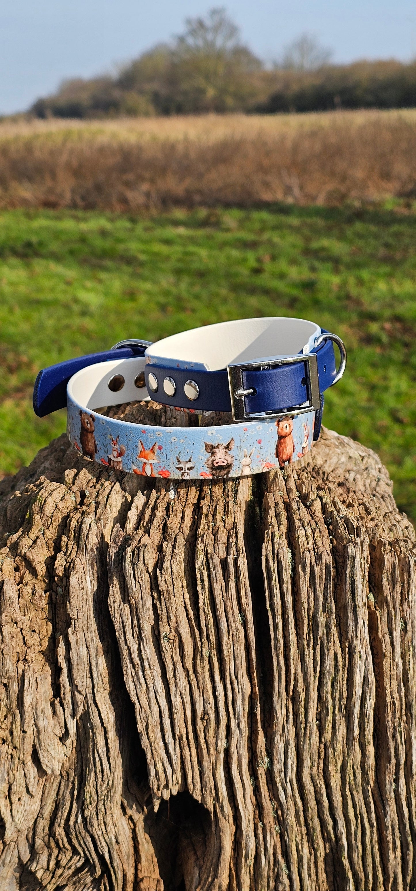 Forest Friends Waterproof BioThane® Dog Collar