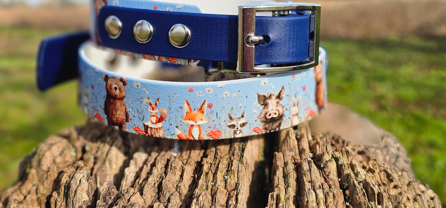 Forest Friends Waterproof BioThane® Dog Collar