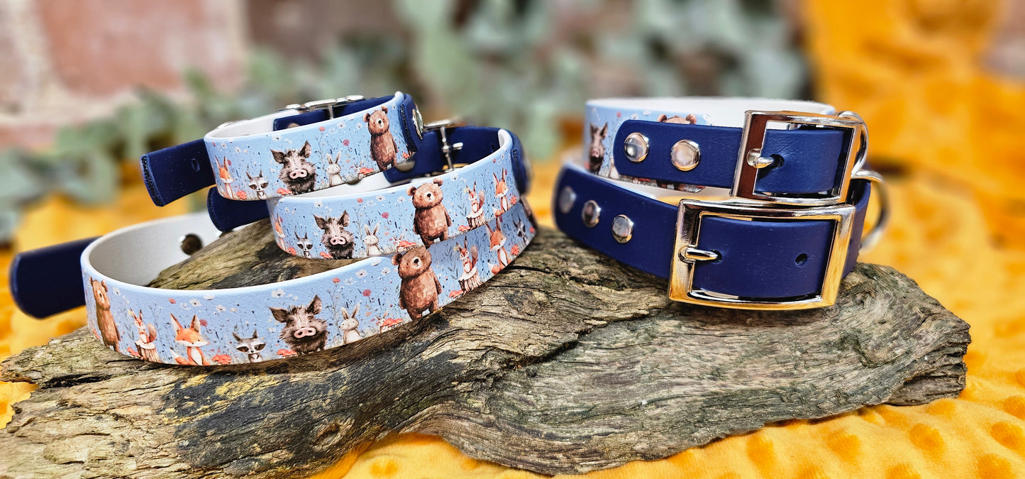 Forest Friends Waterproof BioThane® Dog Collar