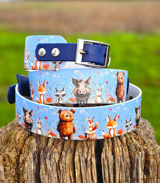 Forest Friends – Waterproof BioThane® Sighthound Collar