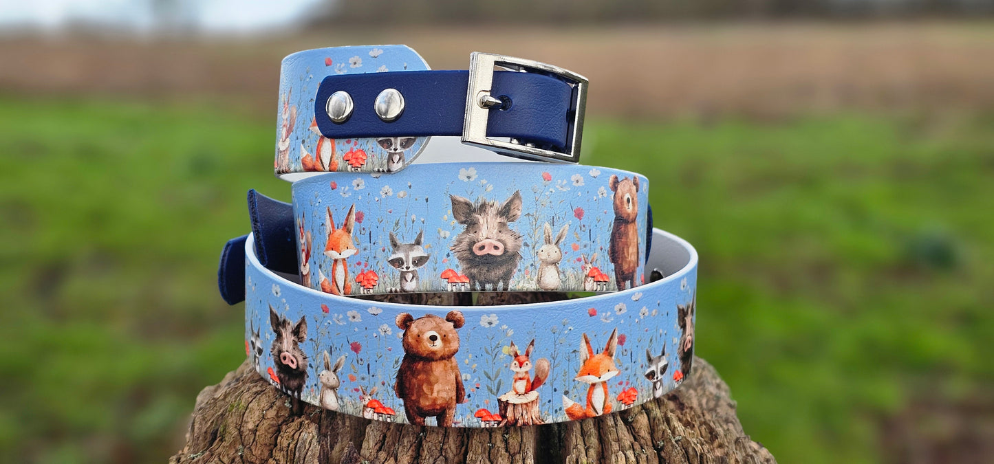Forest Friends – Waterproof BioThane® Sighthound Collar