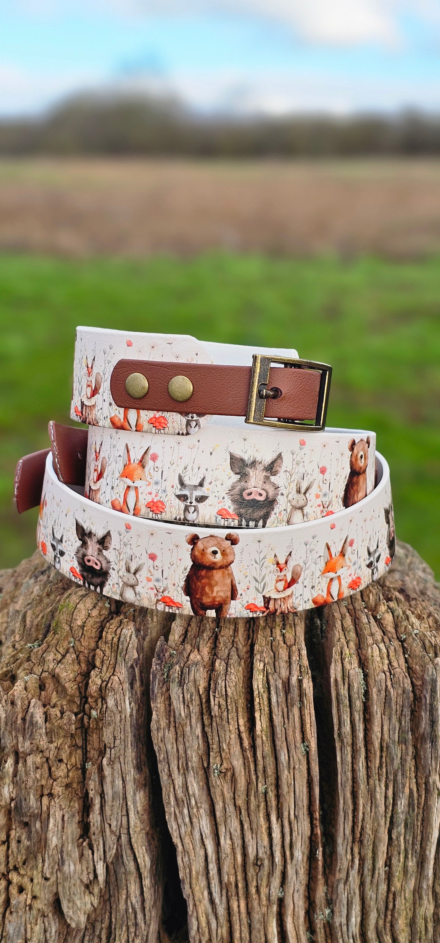 Hello Woodland – Waterproof BioThane® Sighthound Collar