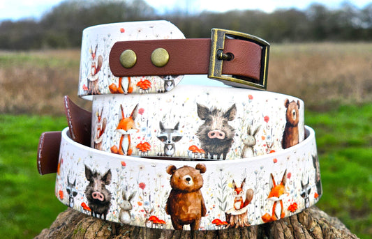 Hello Woodland – Waterproof BioThane® Sighthound Collar