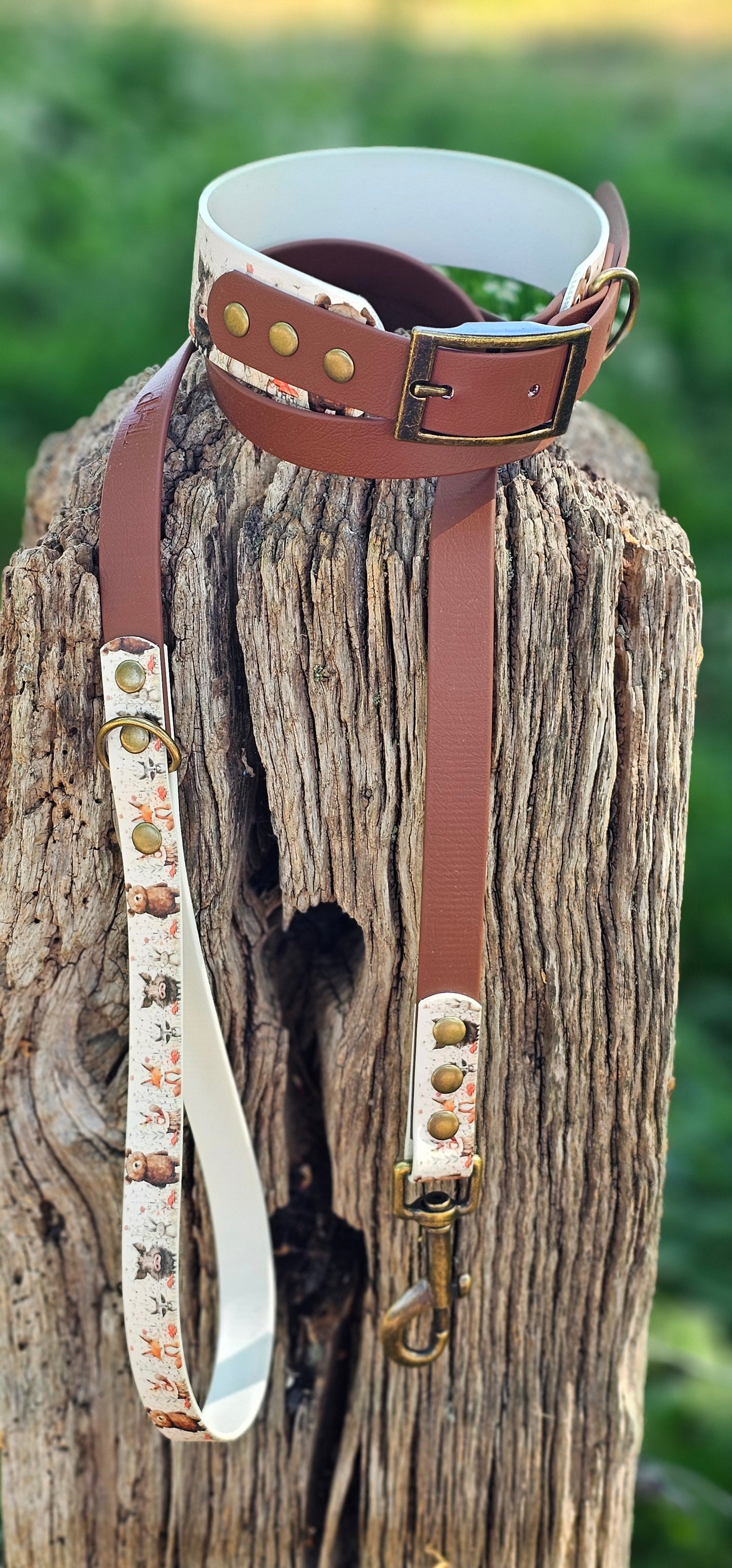 Hello Woodland – Waterproof BioThane® Sighthound Collar