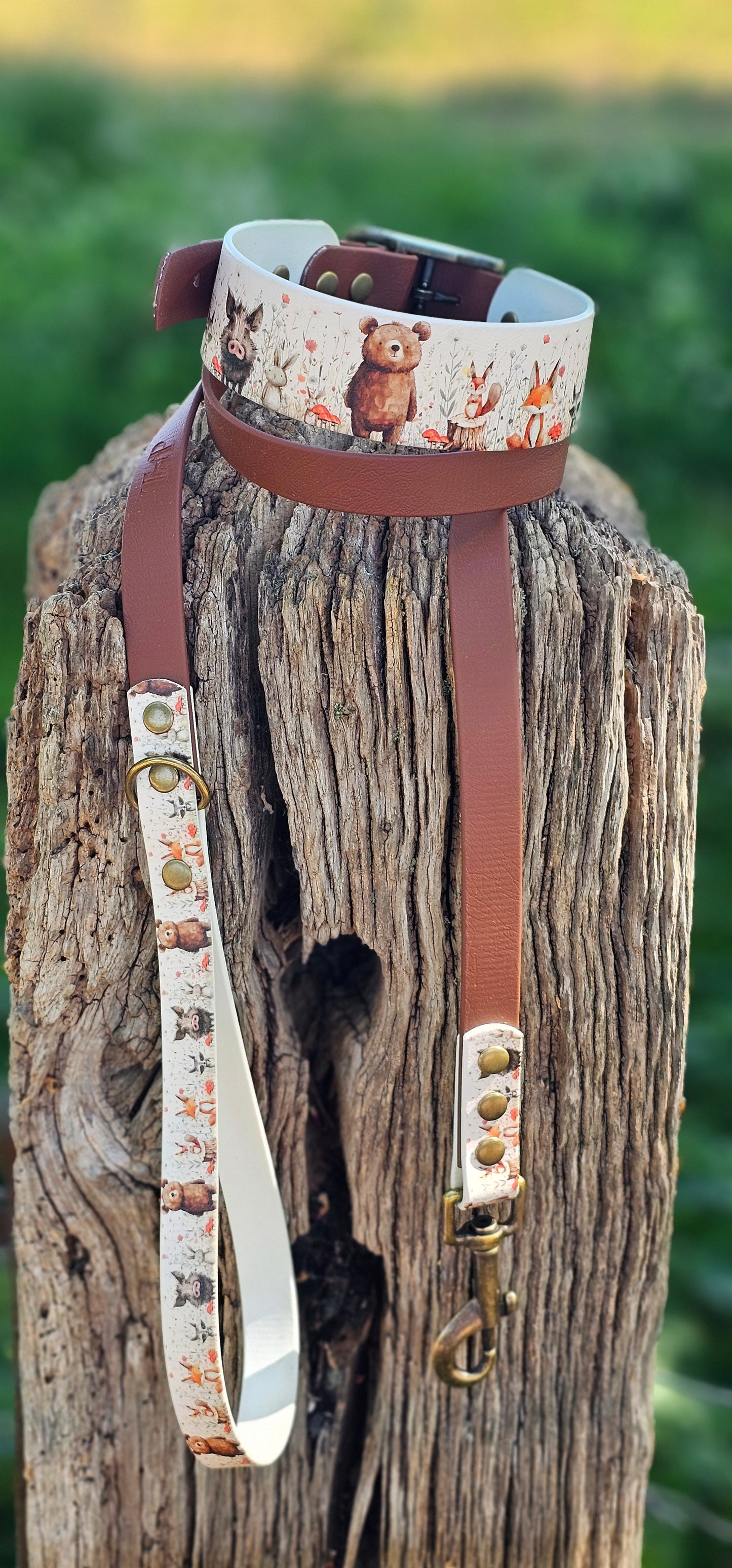 Hello Woodland – Waterproof BioThane® Sighthound Collar