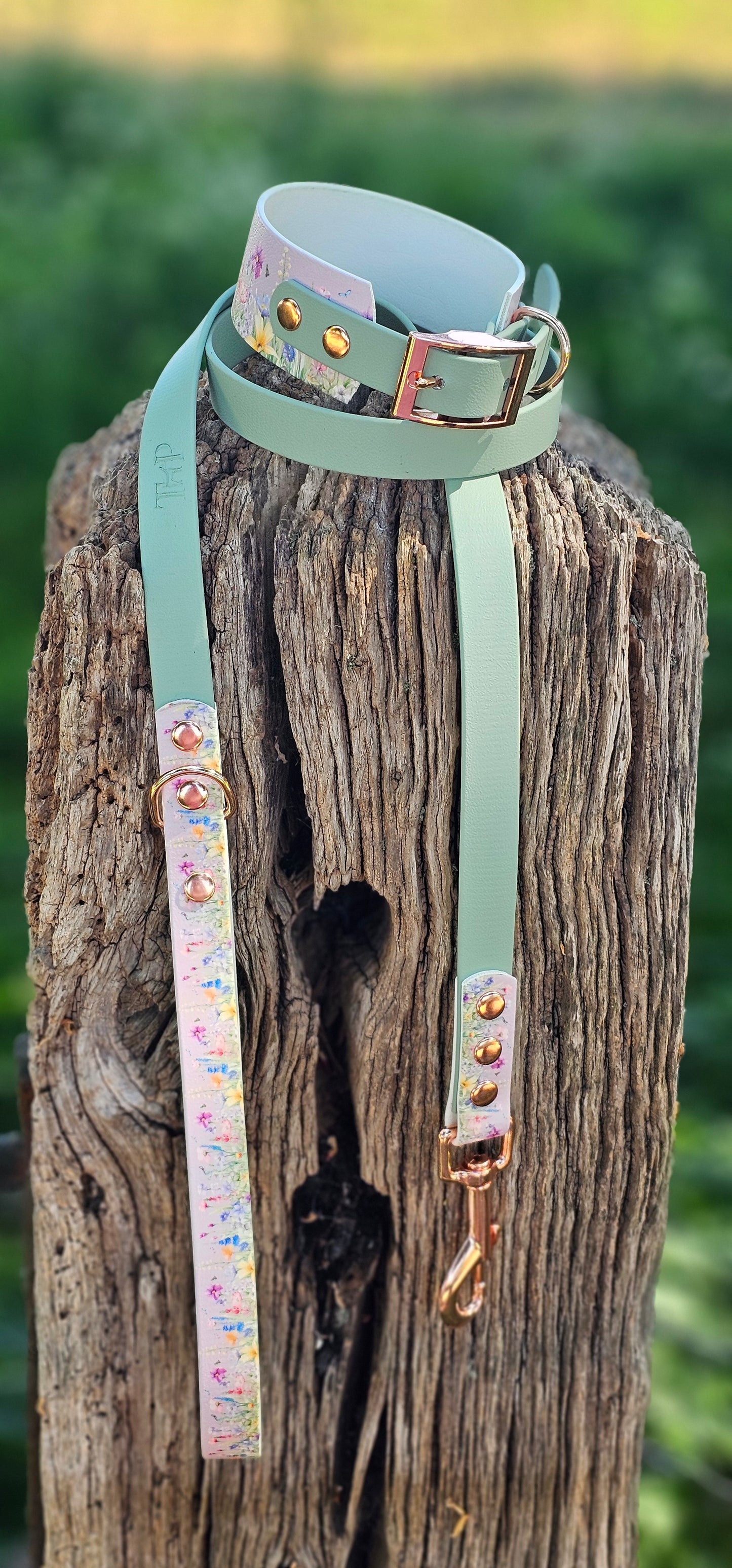 Wildflower Meadow – Waterproof BioThane® Sighthound Collar