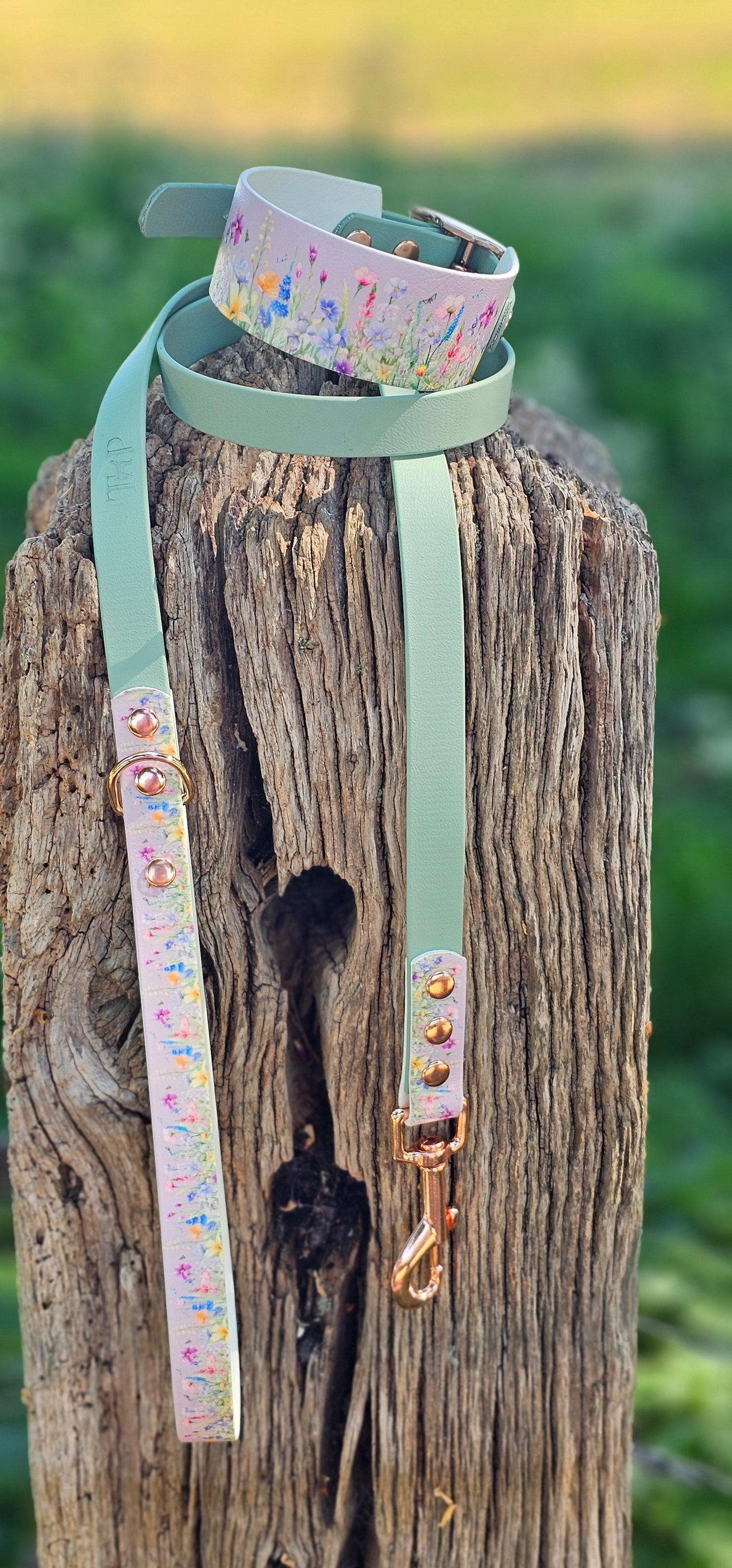Wildflower Meadow – Waterproof BioThane® Sighthound Collar