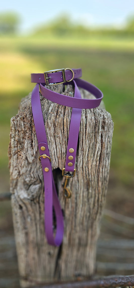 AUBERGINE - Waterproof BioThane© Dog Collar / Dog Lead