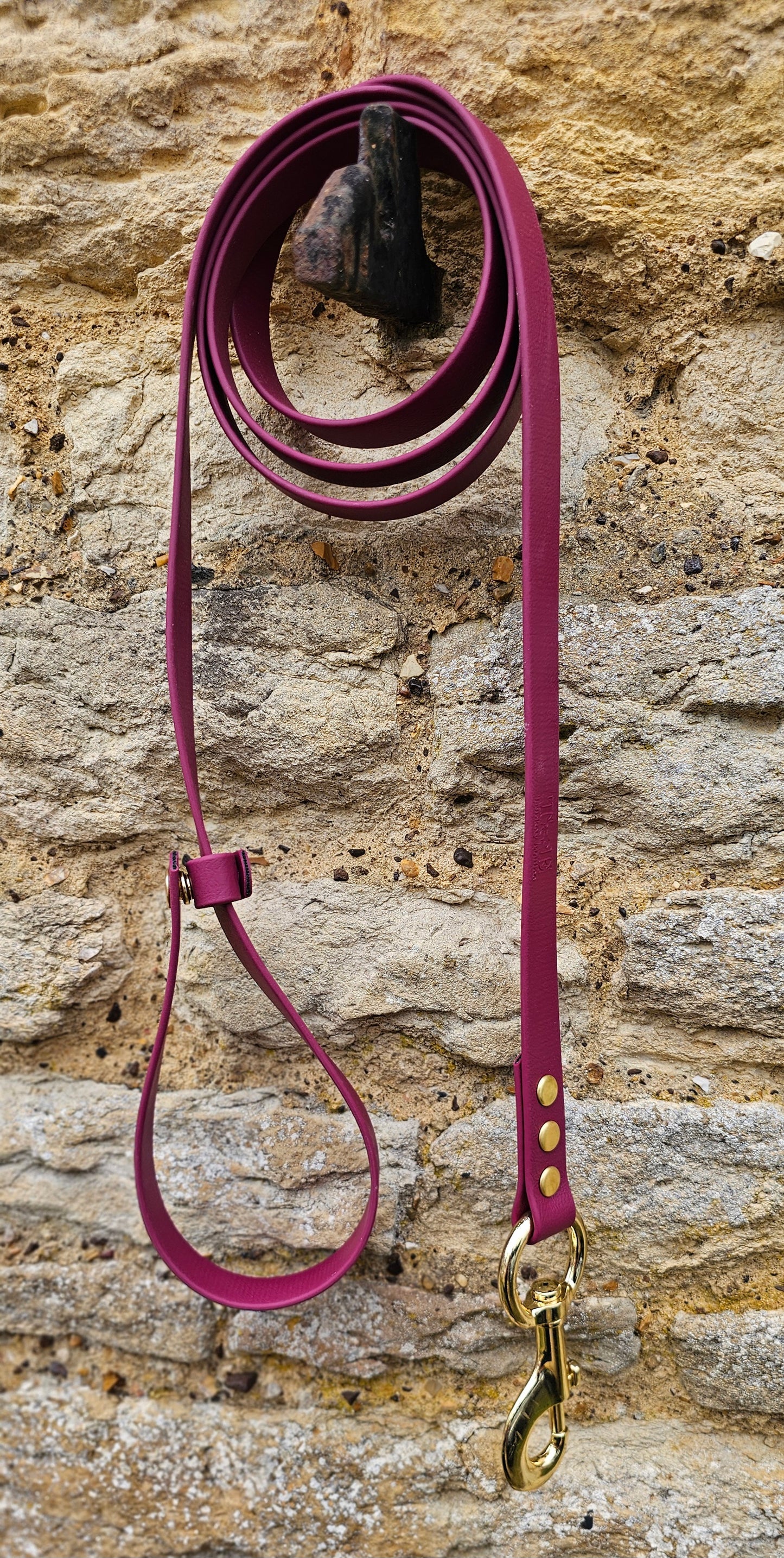 Burgundy - Waterproof BioThane® Horse break-away Lead Lines
