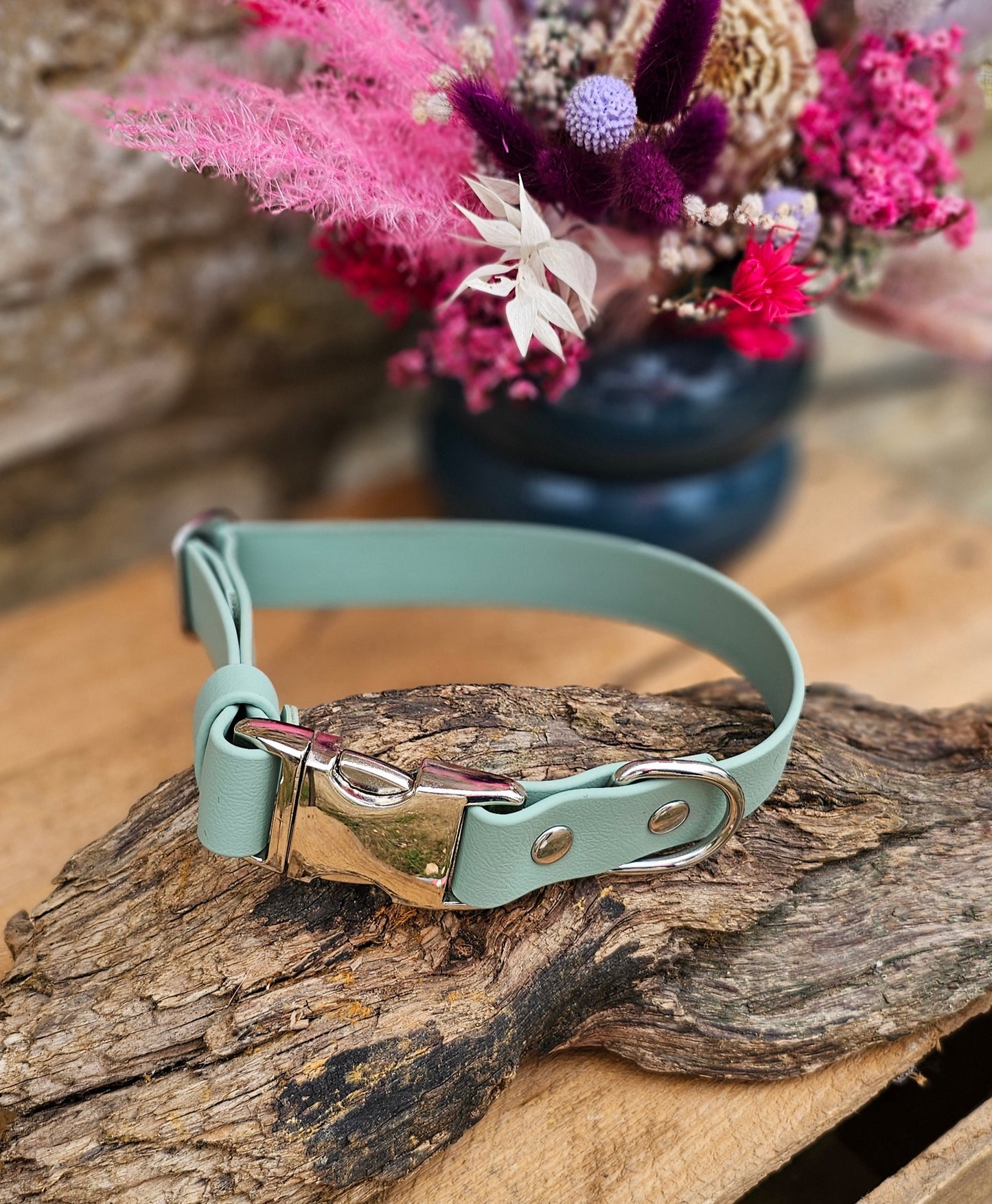 Sage Waterproof BioThane® Quick Release Dog Collar
