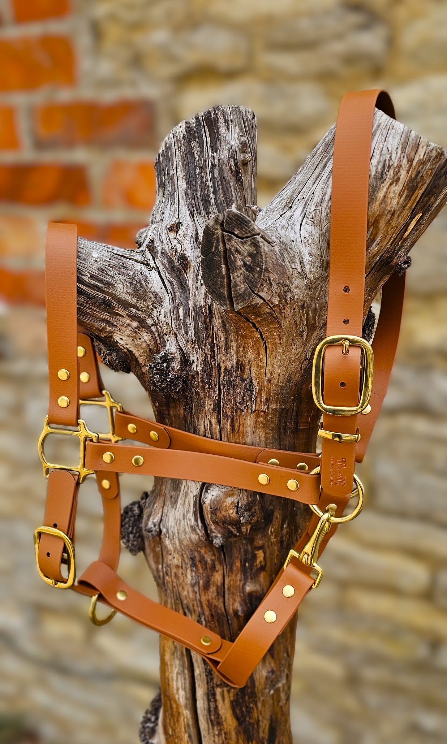 Tan - Waterproof BioThane® Horse Halters / Head Collars