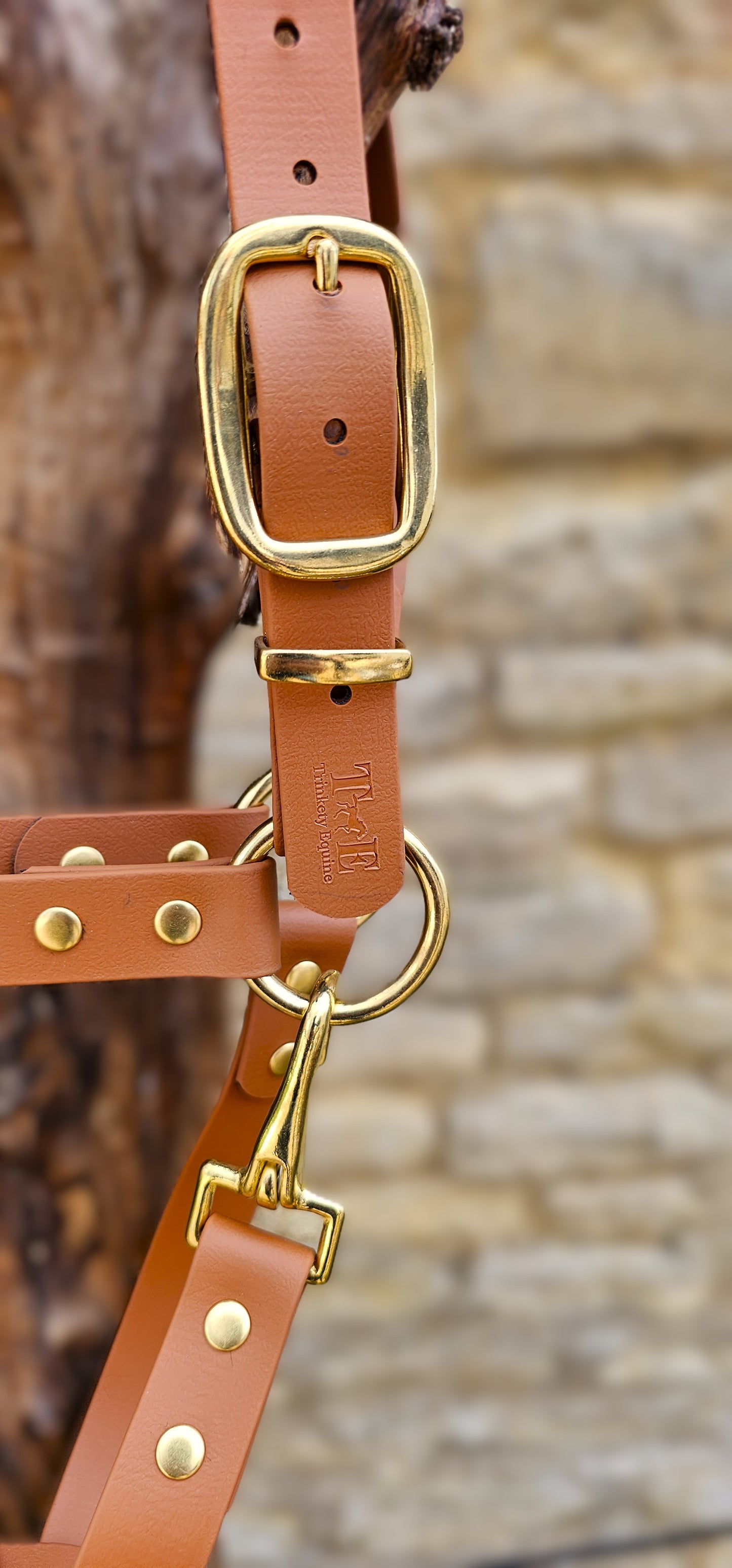 Tan - Waterproof BioThane® Horse Halters / Head Collars