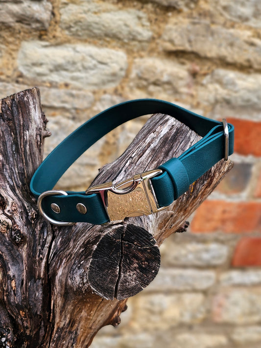 Dark Green Waterproof BioThane® Quick Release Dog Collar