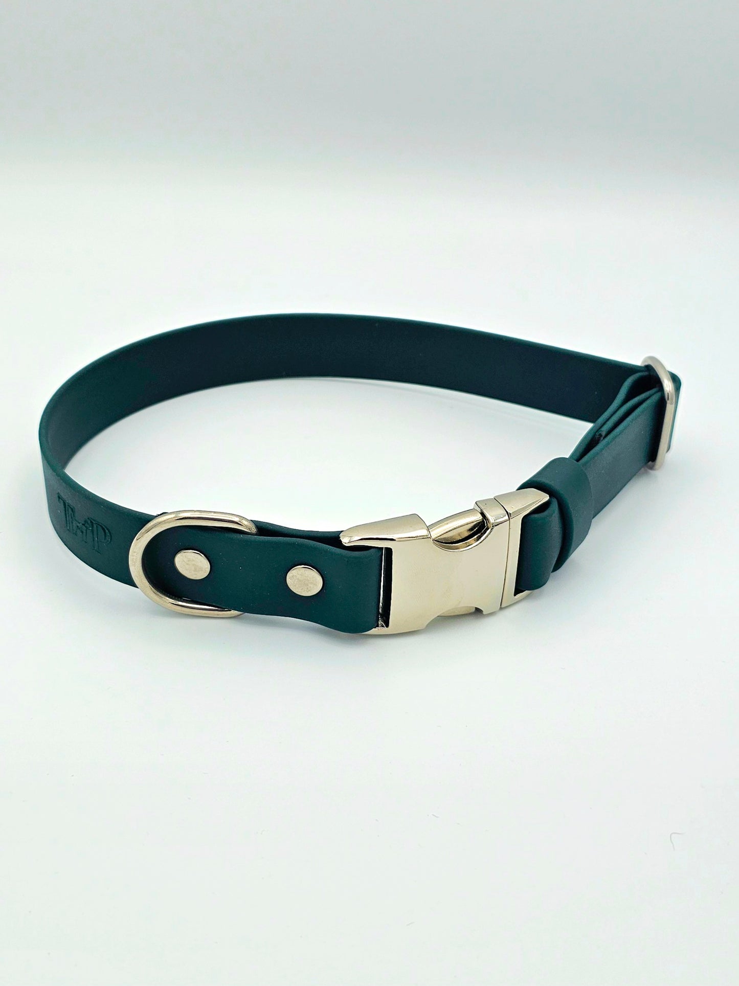 Dark Green Waterproof BioThane® Quick Release Dog Collar