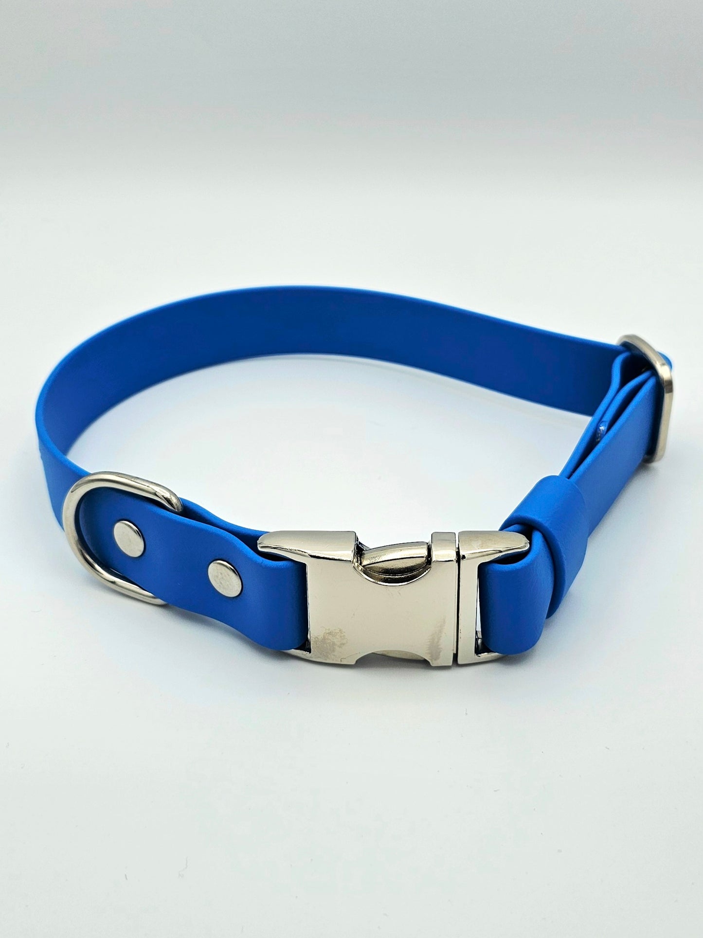 Blue Waterproof BioThane® Quick Release Dog Collar