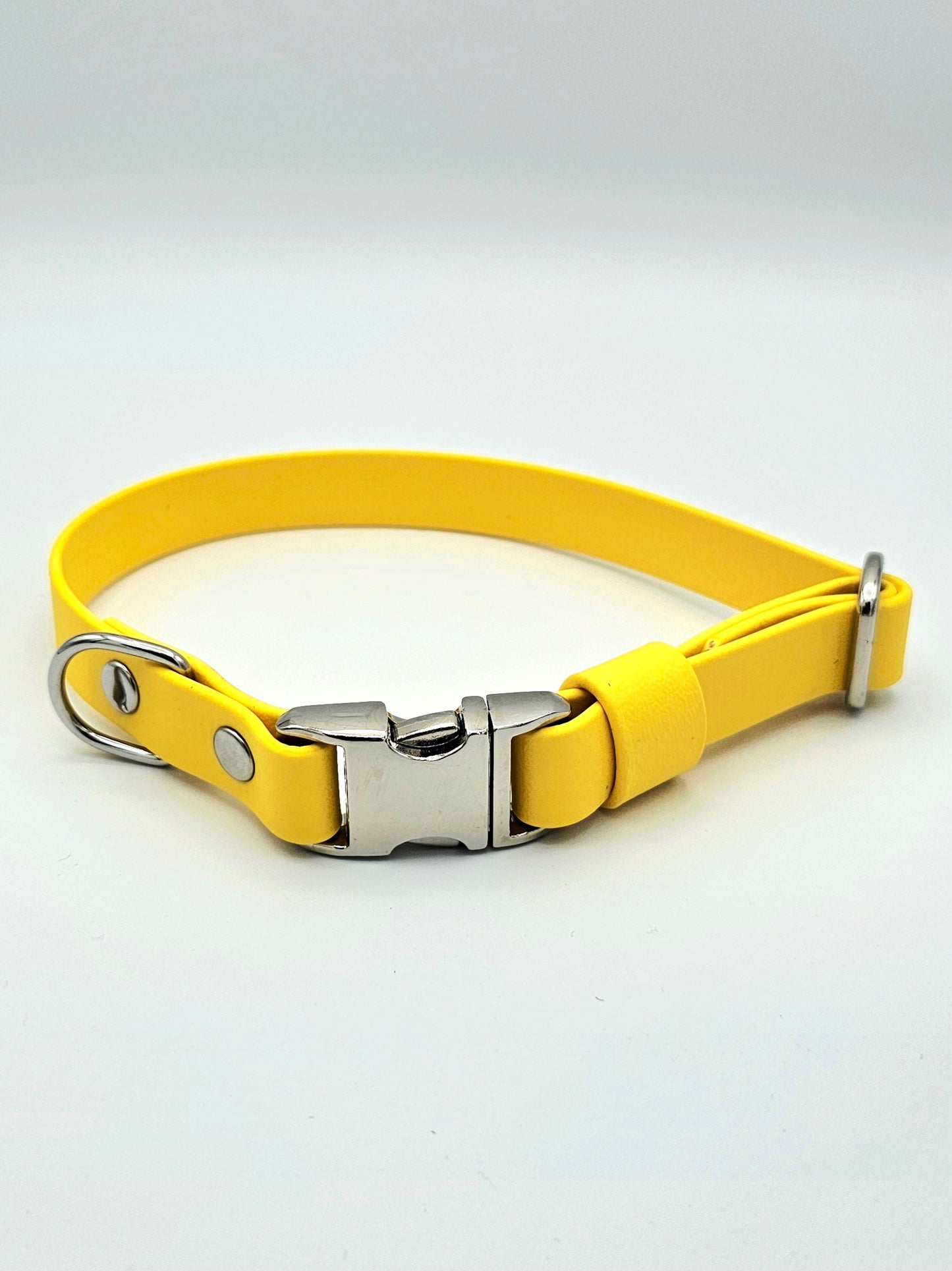 Yellow Waterproof BioThane® Quick Release Dog Collar