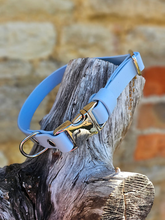 Baby Blue Waterproof BioThane® Quick Release Dog Collar