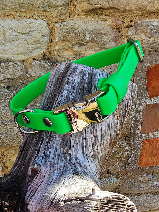 Neon Green Waterproof BioThane® Quick Release Dog Collar