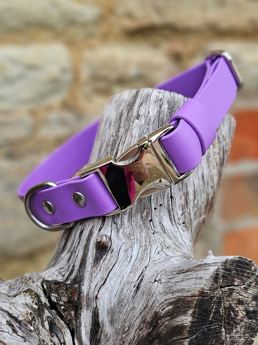 Amethyst Waterproof BioThane® Quick Release Dog Collar