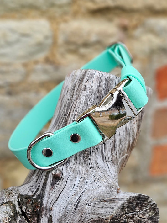 Mint Waterproof BioThane® Quick Release Dog Collar