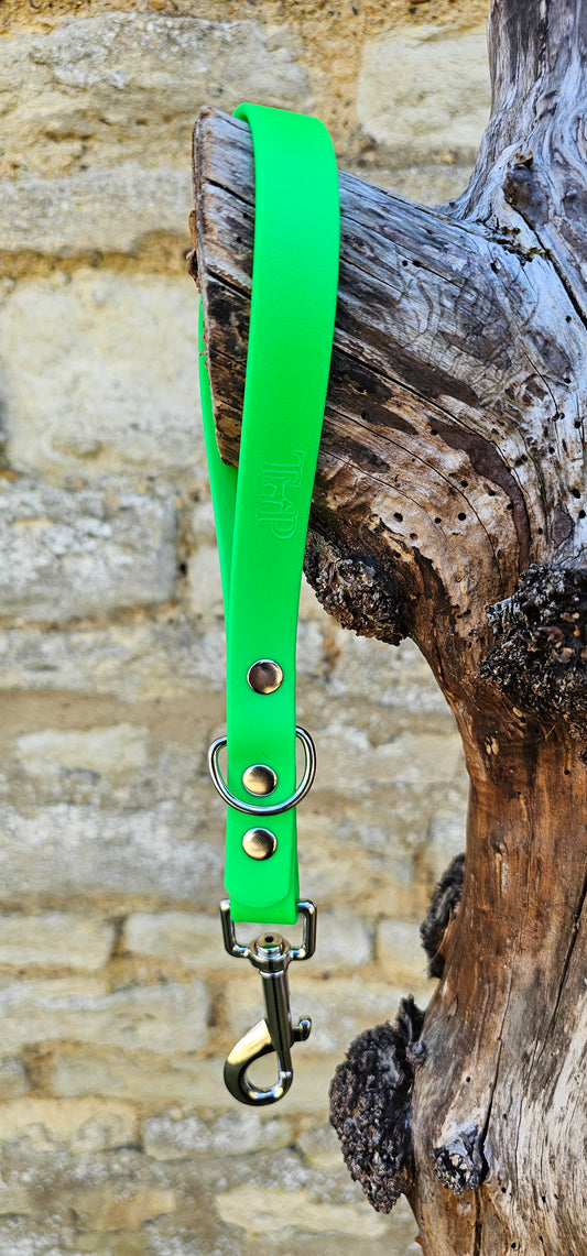 Neon Green - Waterproof BioThane® Traffic Handle – Dog Traffic Leash