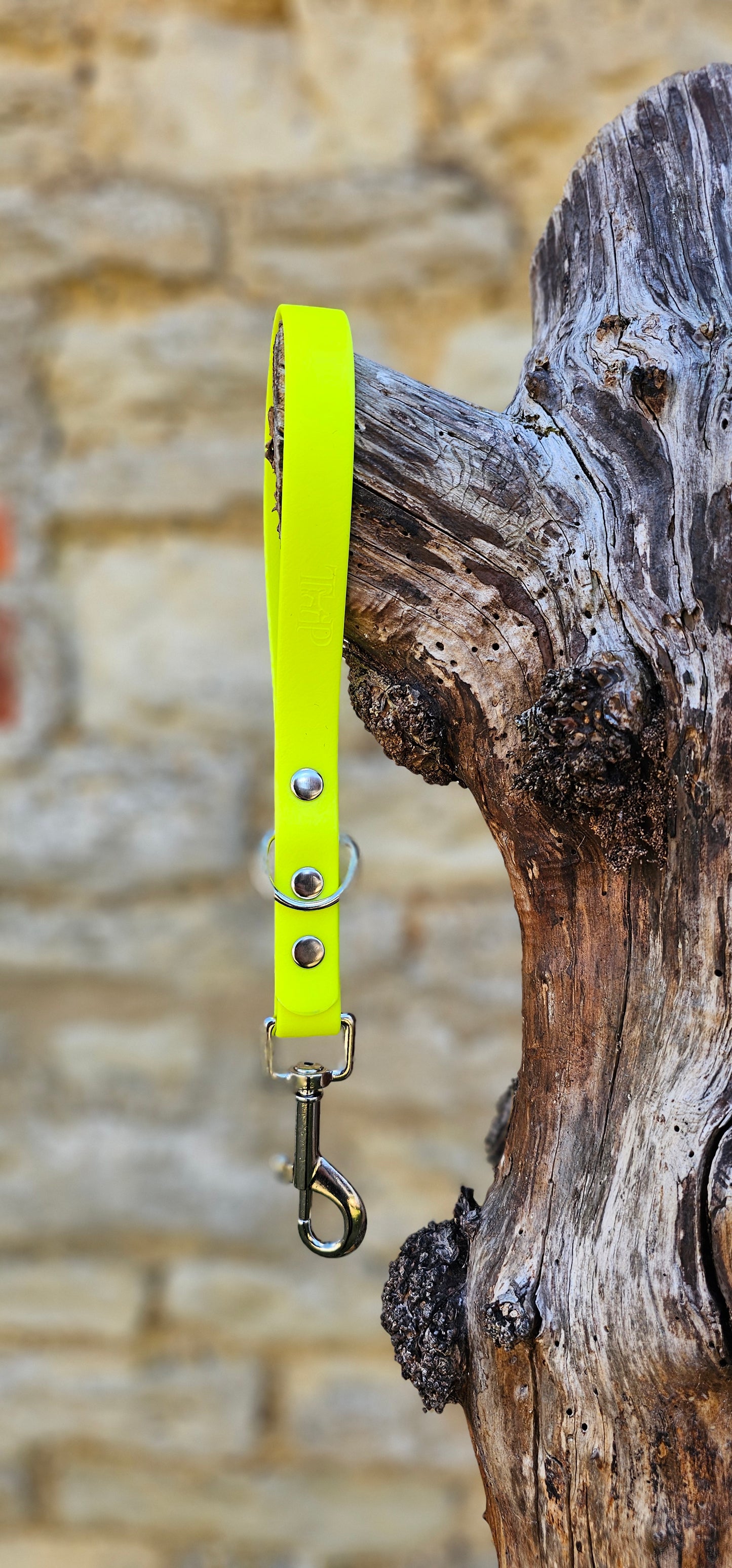 Neon Yellow - Waterproof BioThane® Traffic Handle – Dog Traffic Leash