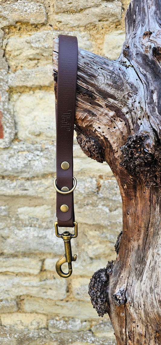 Dark Brown - Waterproof BioThane® Traffic Handle – Dog Traffic Leash