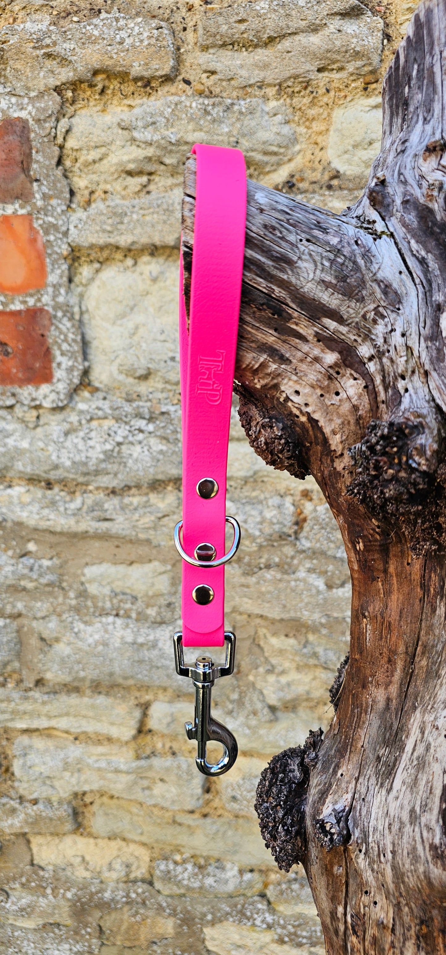 Neon Pink - Waterproof BioThane® Traffic Handle – Dog Traffic Leash