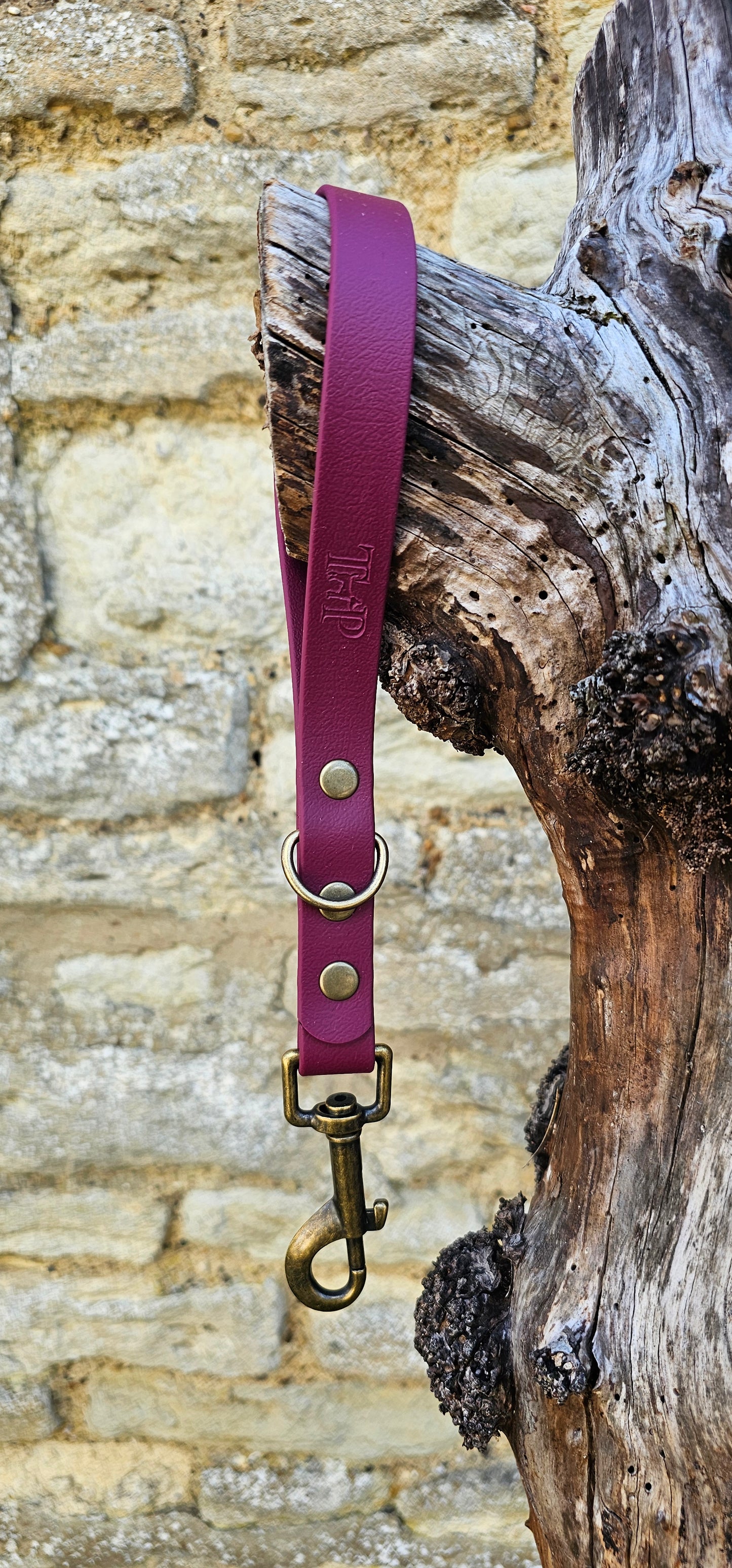 Burgundy - Waterproof BioThane® Traffic Handle – Dog Traffic Leash