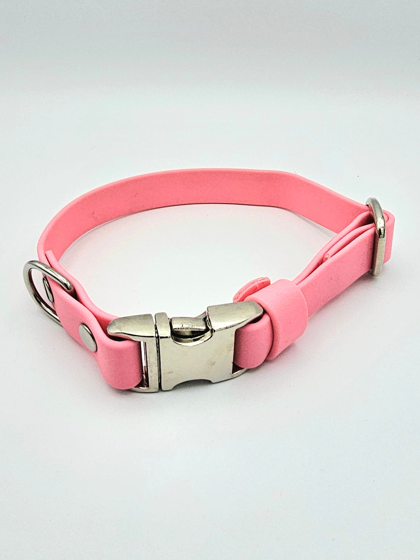 Baby Pink Waterproof BioThane® Quick Release Dog Collar
