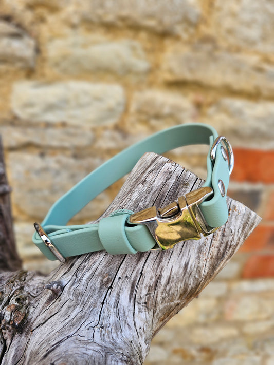 Sage Waterproof BioThane® Quick Release Dog Collar