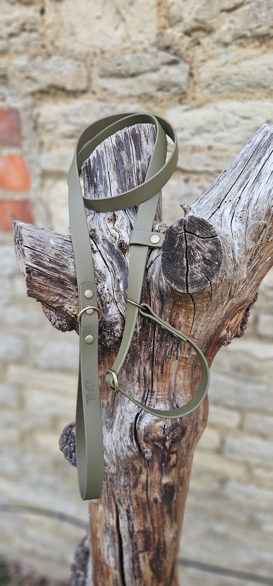 Olive - Waterproof BioThane© Dog Slip Lead