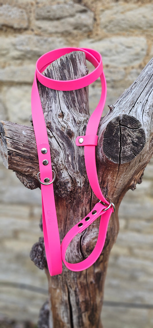 Neon Pink - Waterproof BioThane© Dog Slip Lead