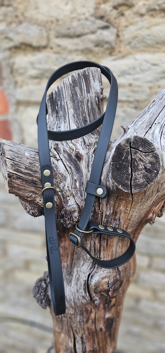 Black - Waterproof BioThane© Dog Slip Lead