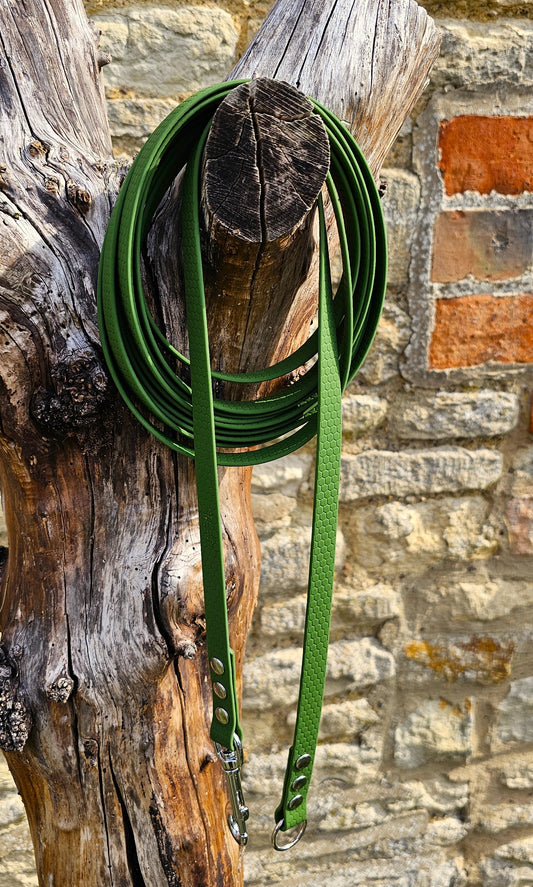 Olive - Waterproof Dog Long Line Lead