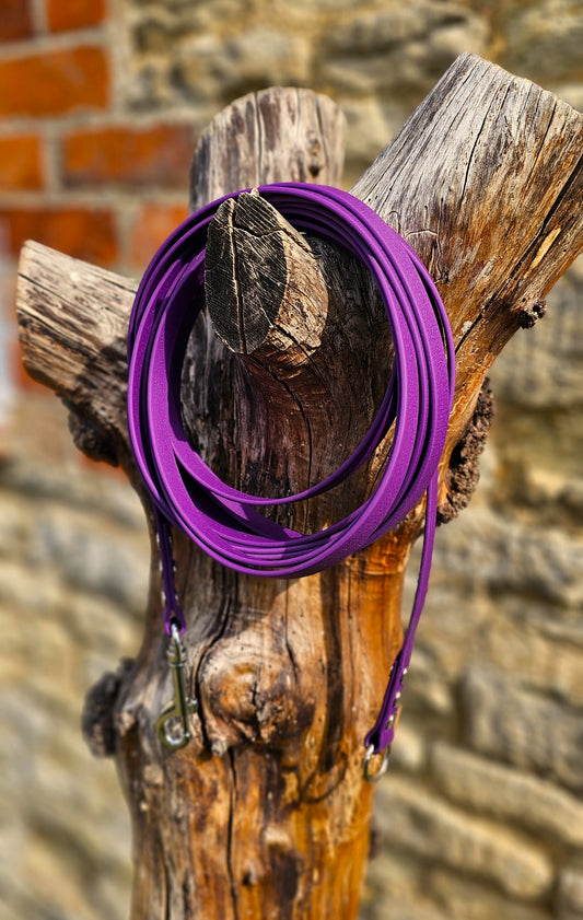 Warm Purple - Waterproof Dog Long Line Lead