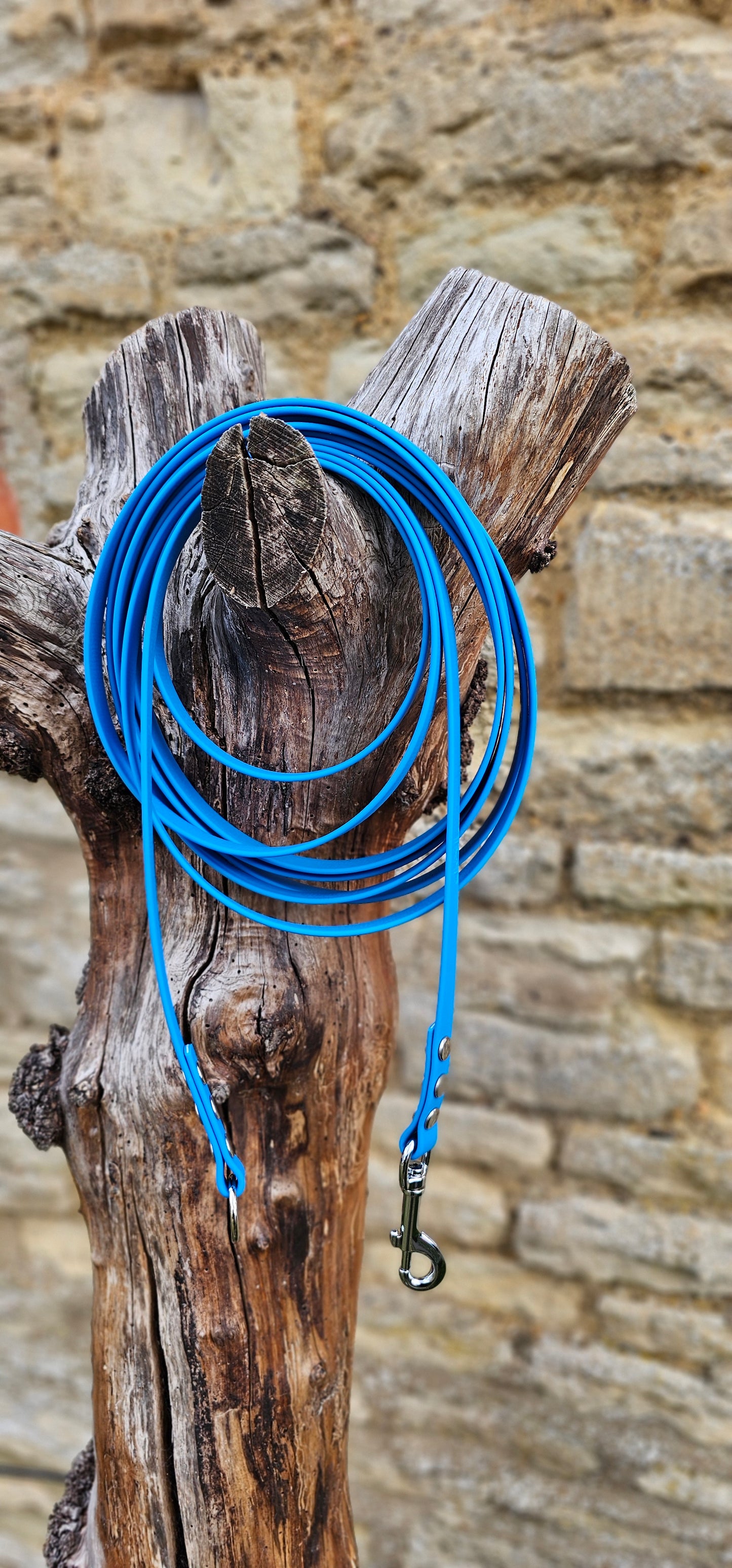 Sky Blue - Waterproof Dog Long Line Lead