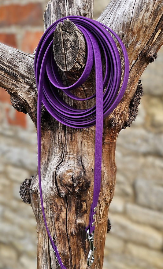Warm Purple - Waterproof Dog Long Line Lead