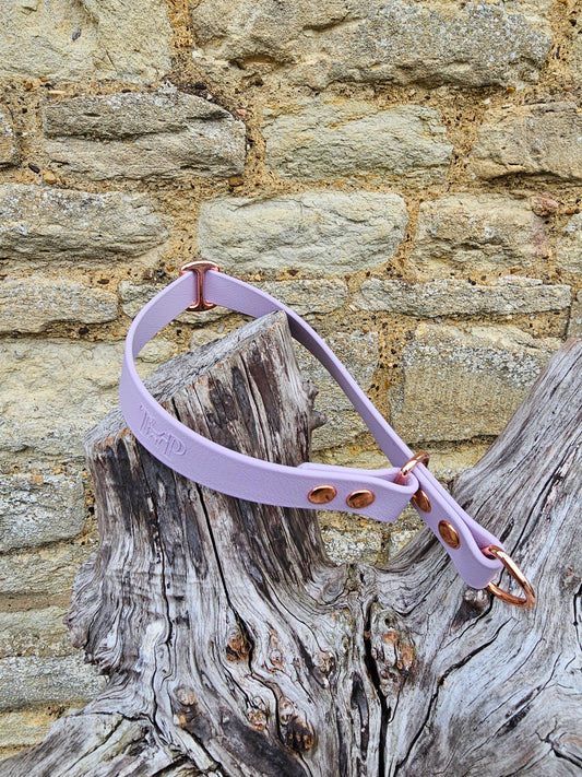 Lilac - Waterproof BioThane© safe-stop Slip Dog Collar