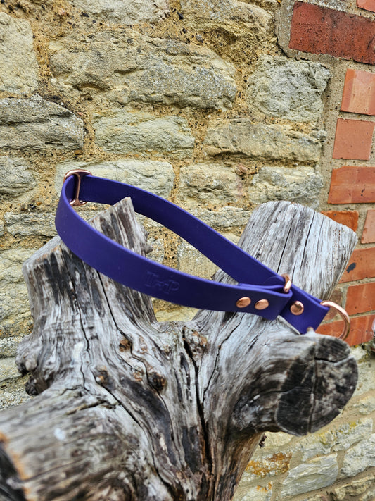 Purple - Waterproof BioThane© safe-stop Slip Dog Collar