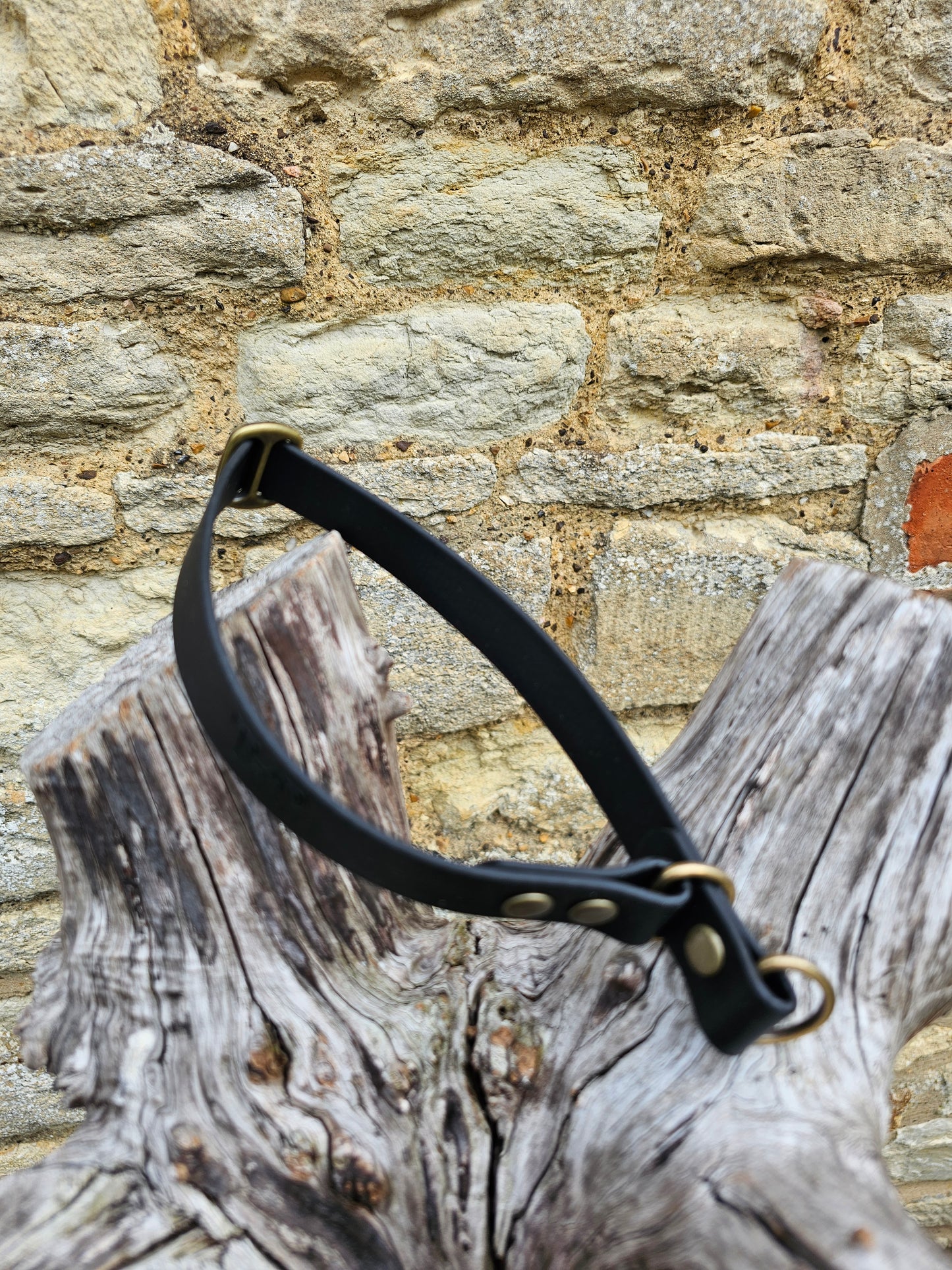 Black - Waterproof BioThane© safe-stop Slip Dog Collar