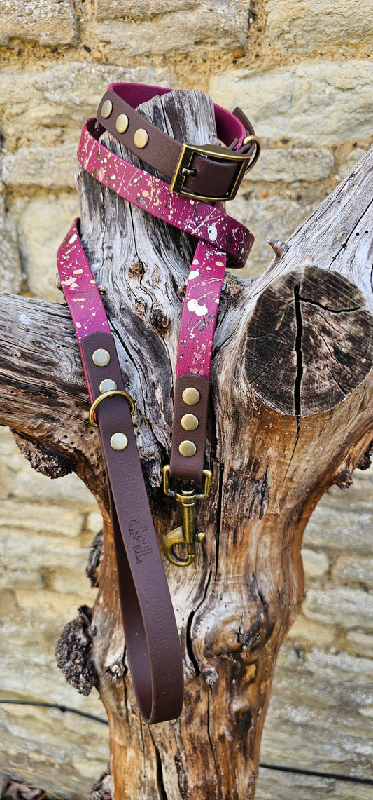 Emberstone - BioThane waterproof Splatter Dog Lead Terra Collection
