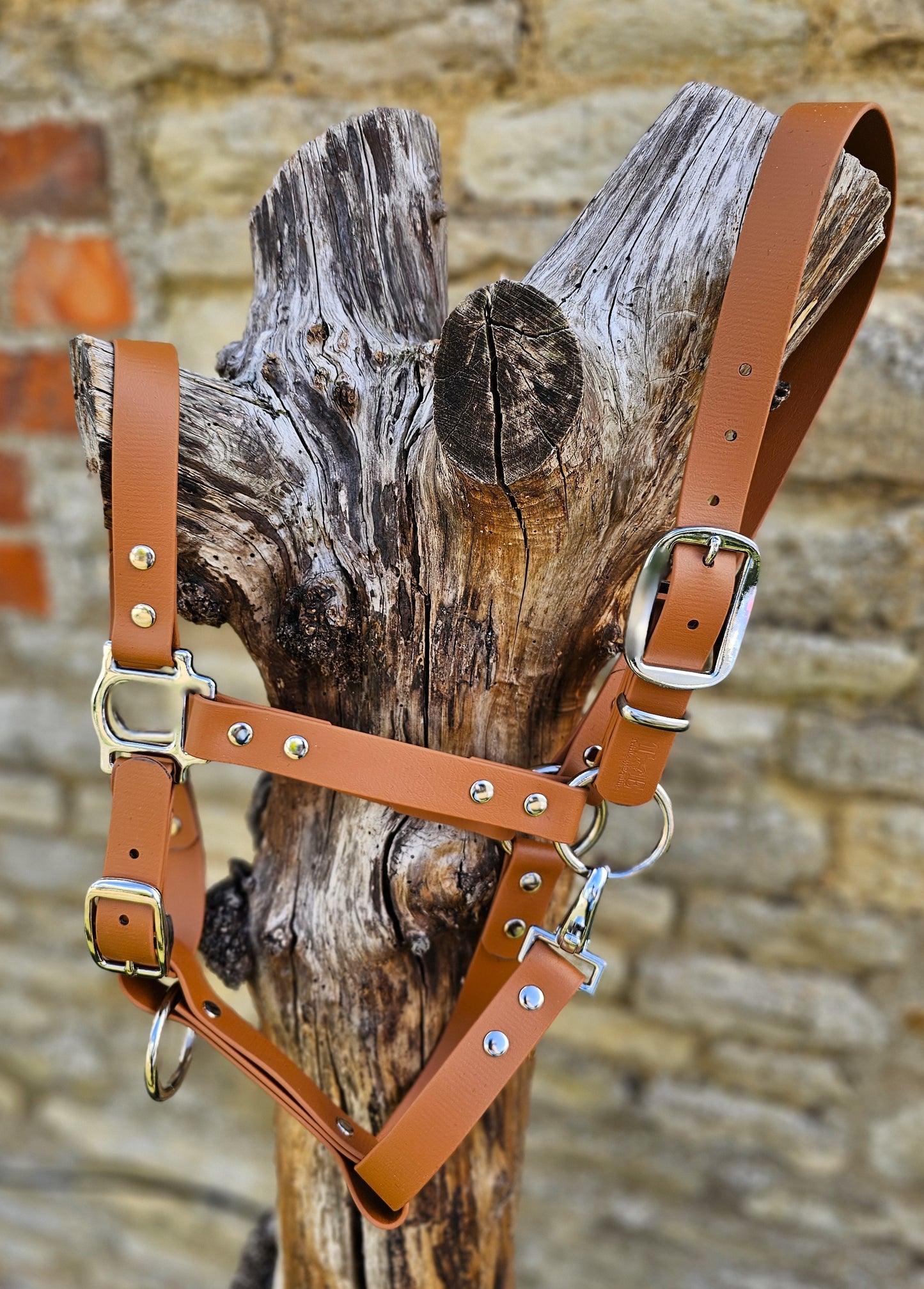 Tan - Waterproof BioThane® Horse Halters / Head Collars