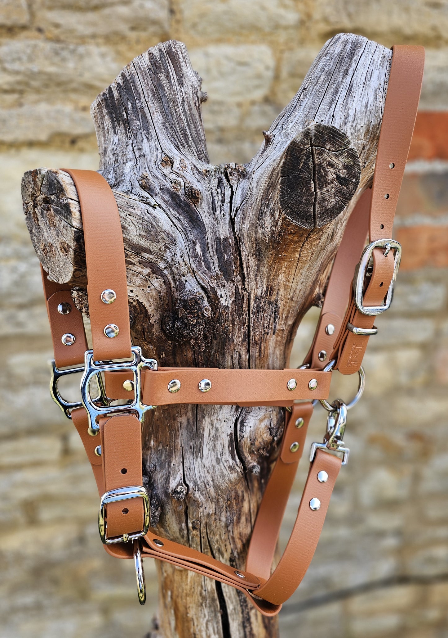 Tan - Waterproof BioThane® Horse Halters / Head Collars